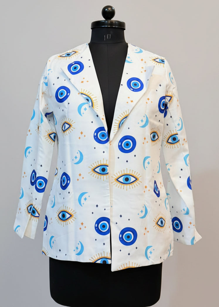 In Demand 2026 Evil Eye Party Wear Jacket For Women