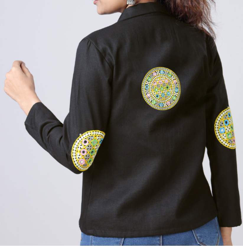 Festival Flair: Patchwork Jacket For Women
