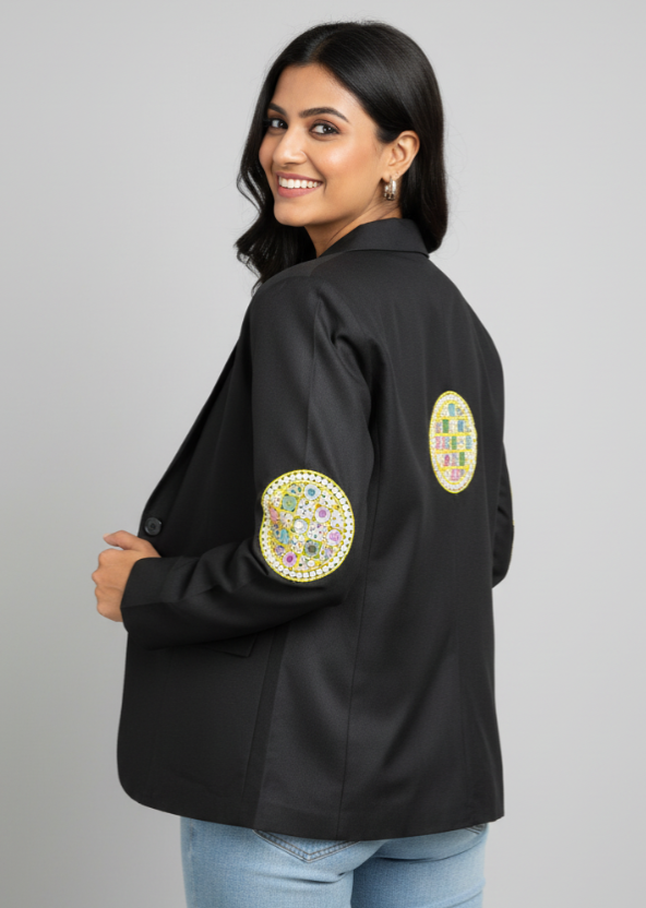Festival Flair: Patchwork Jacket For Women