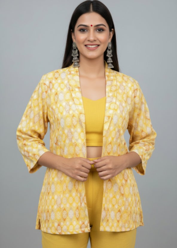 Instant Icon : Flowy Yellow Sleeve Blazer