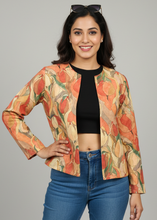 Travel in Style: Floral Pasmina Jacket