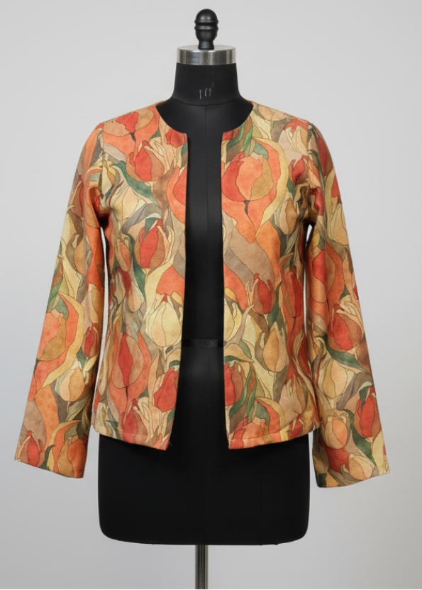 Travel in Style: Floral Pasmina Jacket