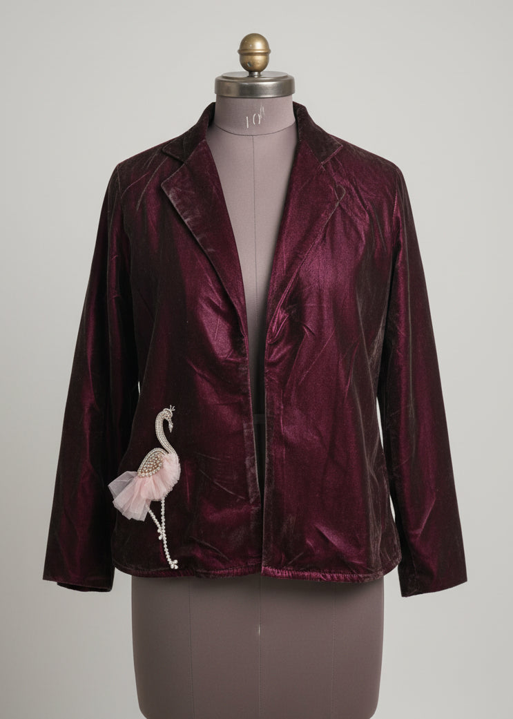 IconDrop Velvet Women's Jacket - Exclusive Rich Look Edition