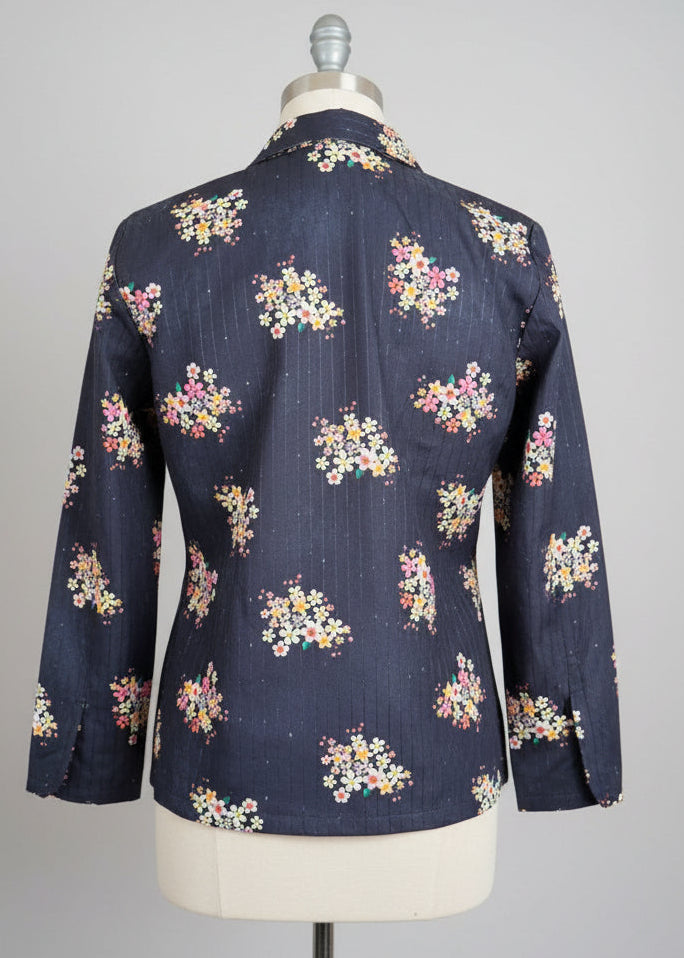 Floral Printed Superior Velvet Jacket