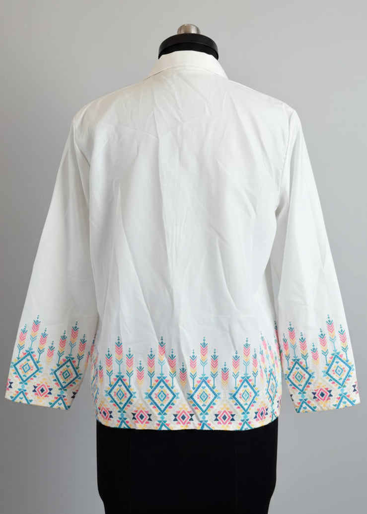 Traditional Ikkat Inspire Print Daman Jacket