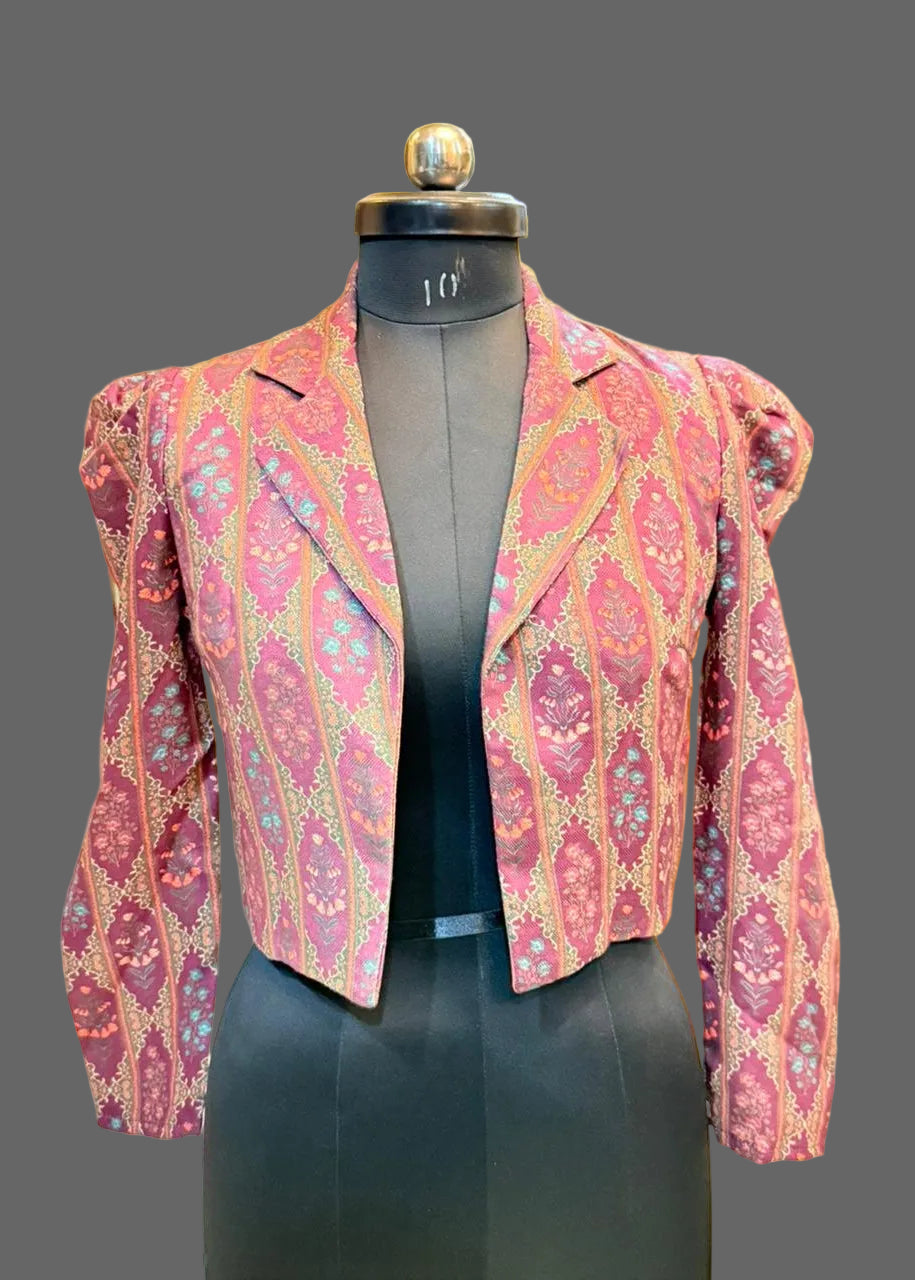 Trendy Mugal Art Short Jacket For Women