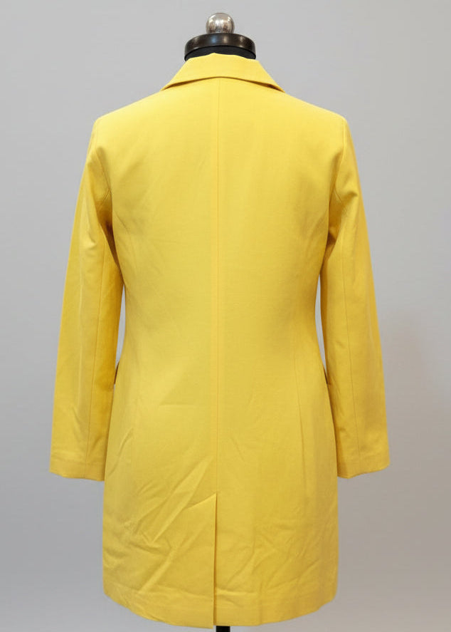 Yellow Vibe Power Long Women's Jacket - Standout Statement Wear